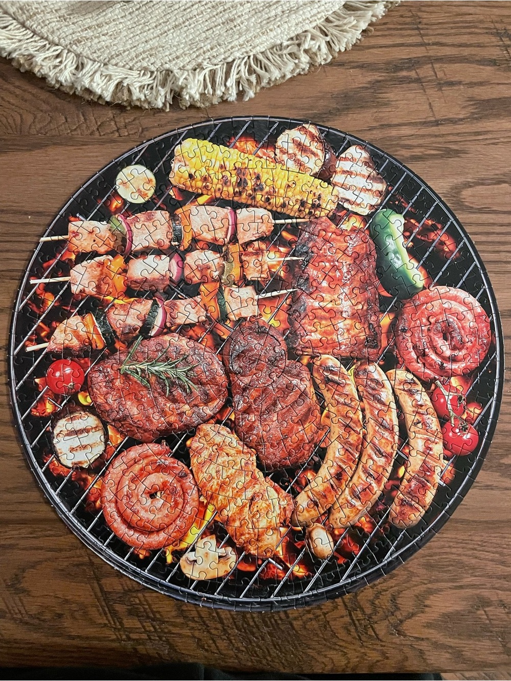 Summer BBQ Grill Circular Puzzle